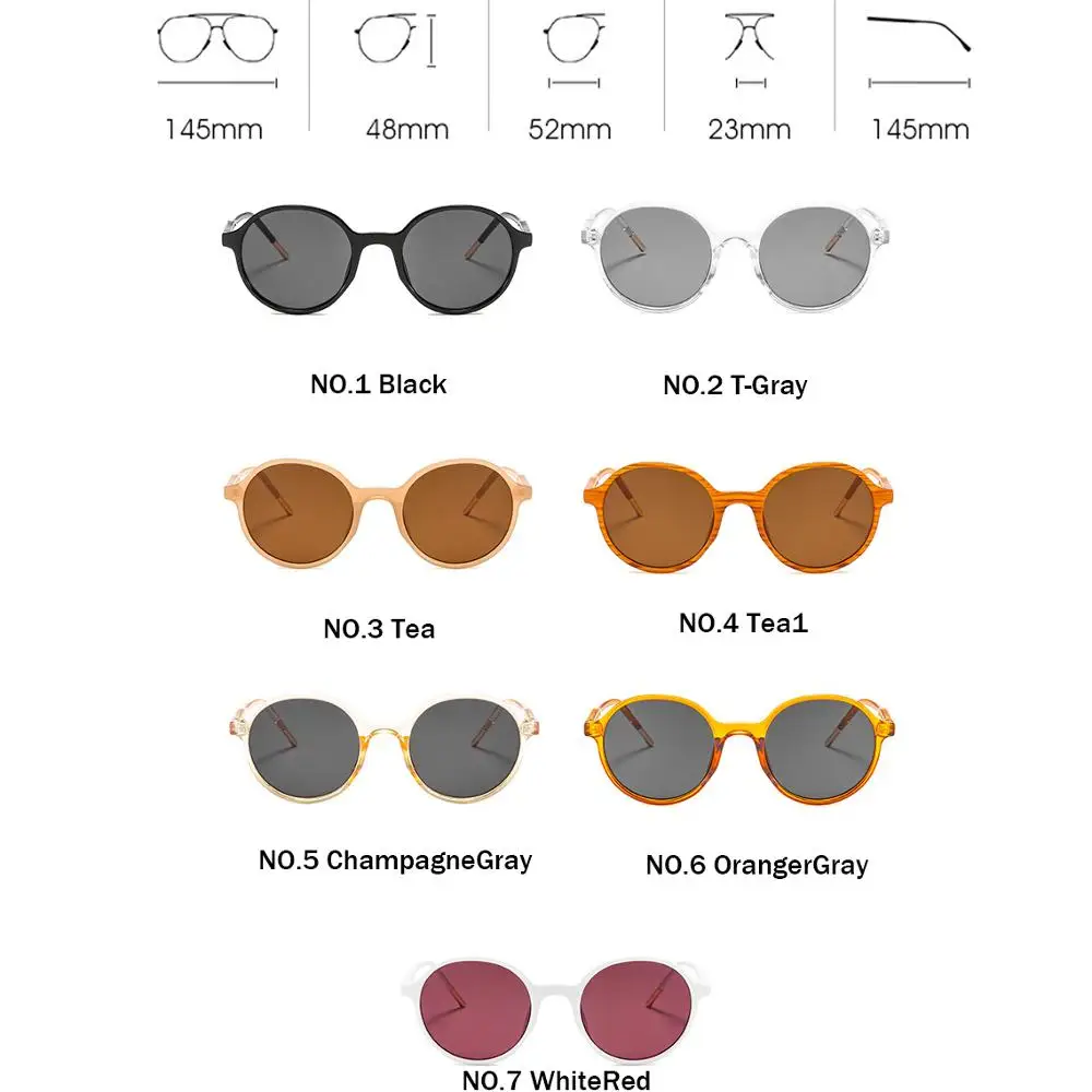Новинка 2021 круглые женские солнцезащитные очки RBROVO классические винтажные для