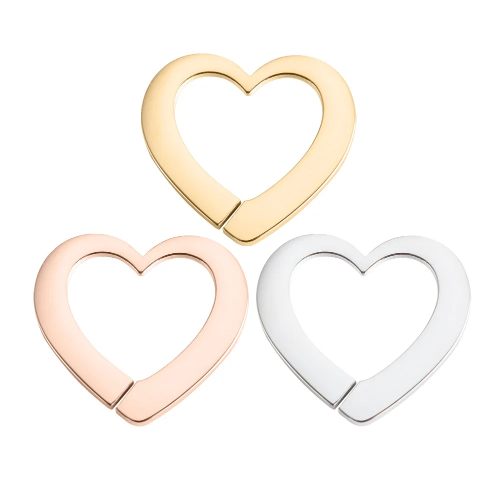 

50pc 15.5*17mm Mirror polish Stainless Steel Hollow Heart Charm For Necklace/bracelet DIY Women Handmade Jewelry wholesale