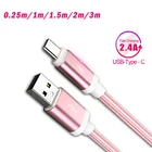 USB Type-C кабель для быстрой зарядки, 1 м, 2 м, 3 м, для Samsung Galaxy S10, A50, Note10 Plus, Xiaomi Mi 8, A3, 9 Pro, MI9, Google Pixel 2, 3, 4, 5 XL