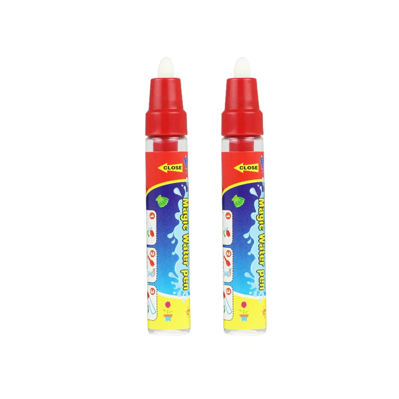 2 big pens 50*36 см водный коврик для рисования и 2 волшебные ручки животные тема обучения обучающие доски для рисования игрушки для детей Рождественский подарок - Цвет: 2 big pens
