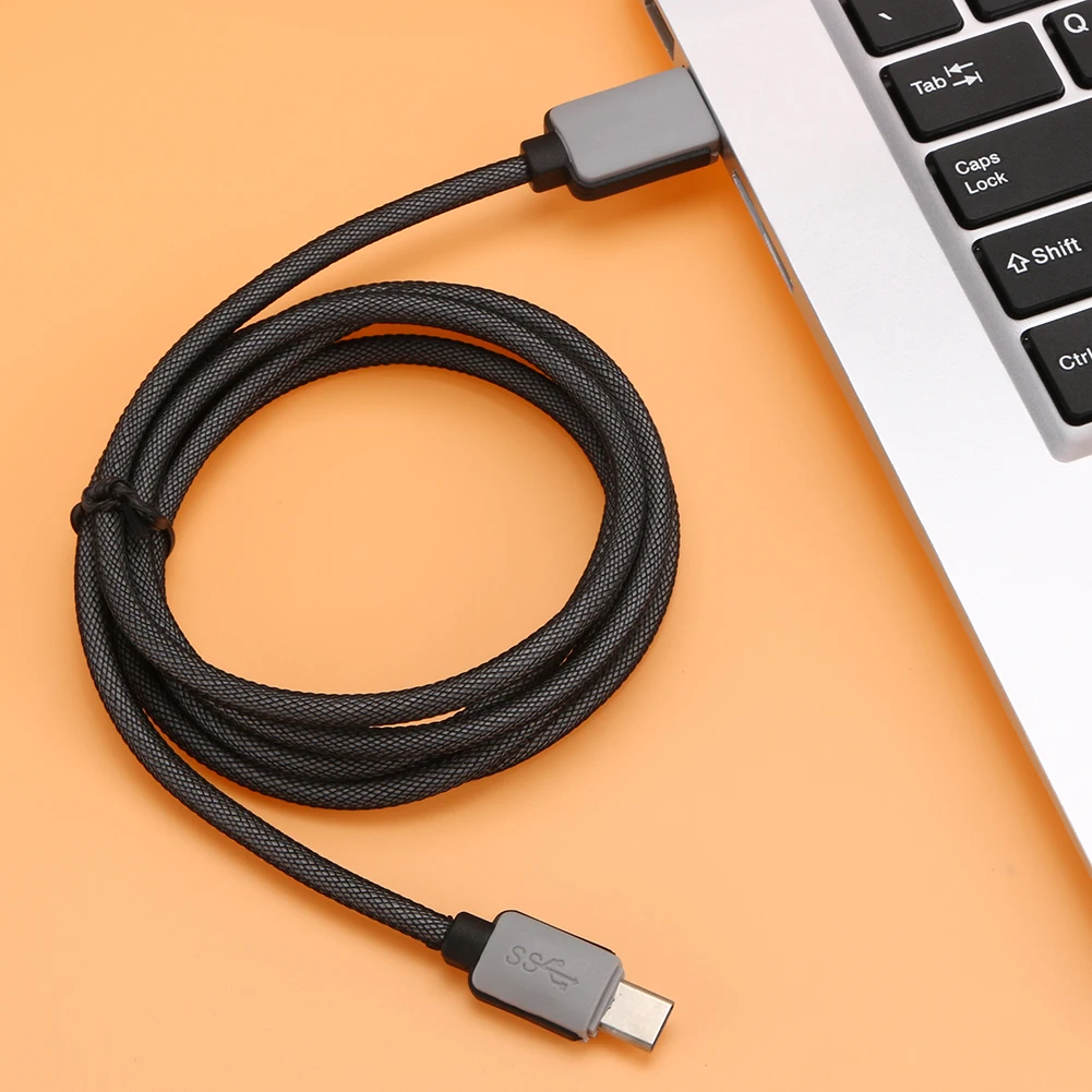 Нейлоновый плетеный кабель для быстрой зарядки и передачи данных USB 3 1 Тип C папа к