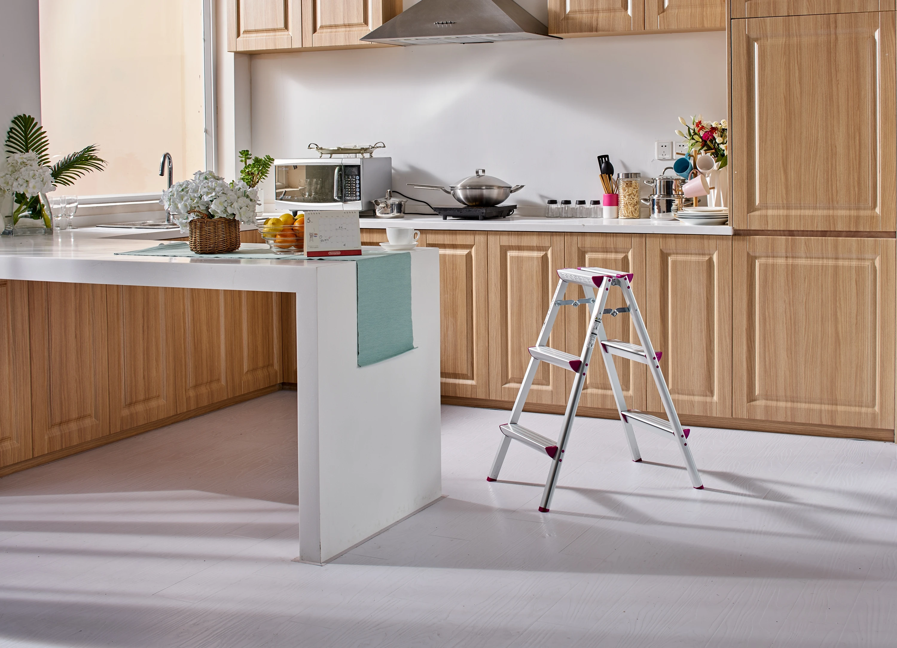 Многофункциональная складная лестница HASEGAWA черная легкая Нескользящая педаль