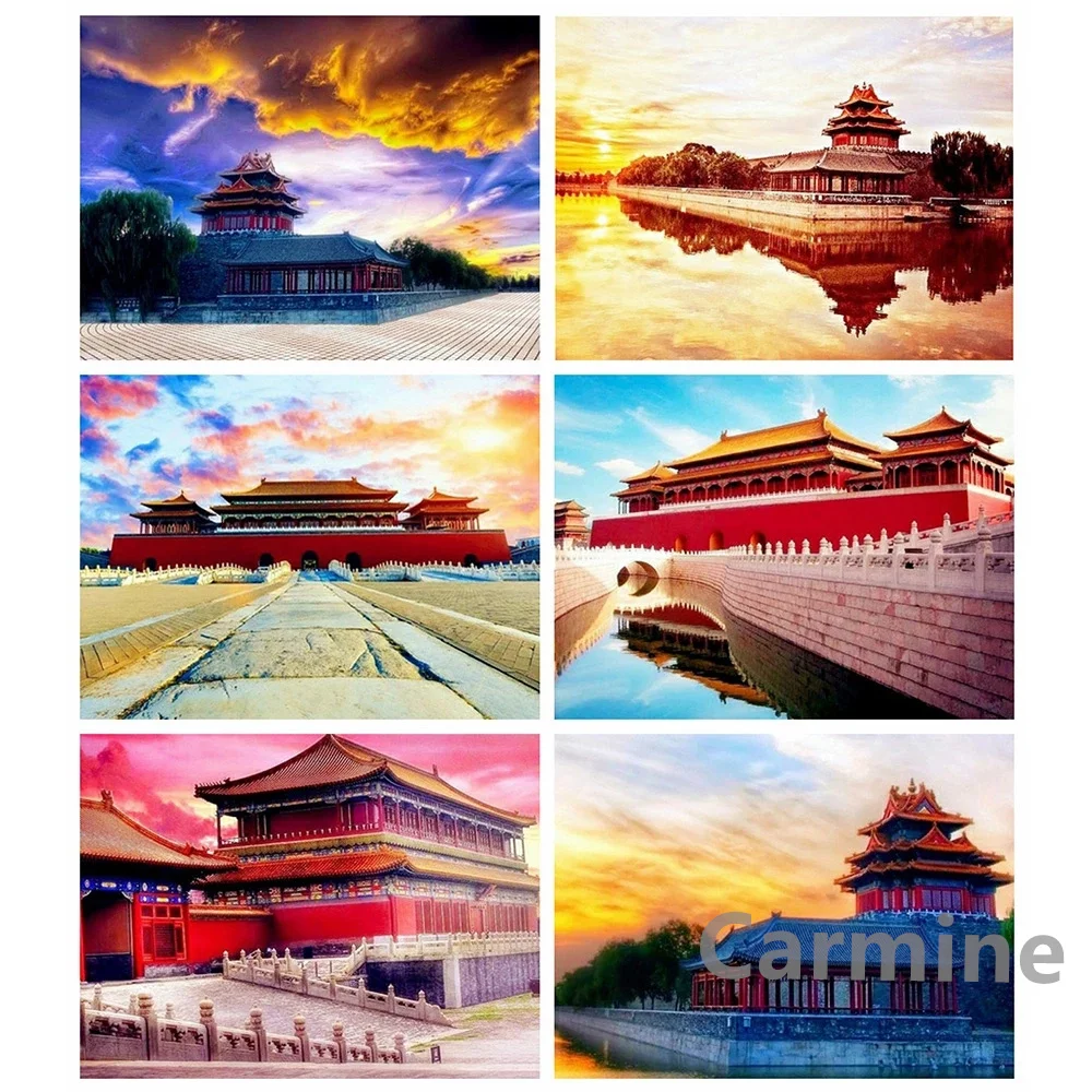 Алмазная живопись сделай сам 5D пейзаж Китай запрещенный город - Цена: 