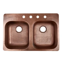 india supplier of double bowl copper kitchen sink hammered copper sink double square undermount kitchen sink