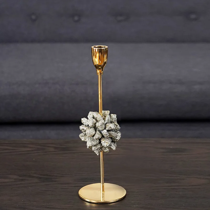 Modern Metal Wedding Candle Holders Decor Menorah Garden Gold Pillar Holder Nordic Style Porta Velas Dinner Table BW50ZT | Дом и сад