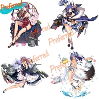 high quality most complete azur lane hms curlew pvc anime sticker for car bike motorcycle laptop wall car stickers