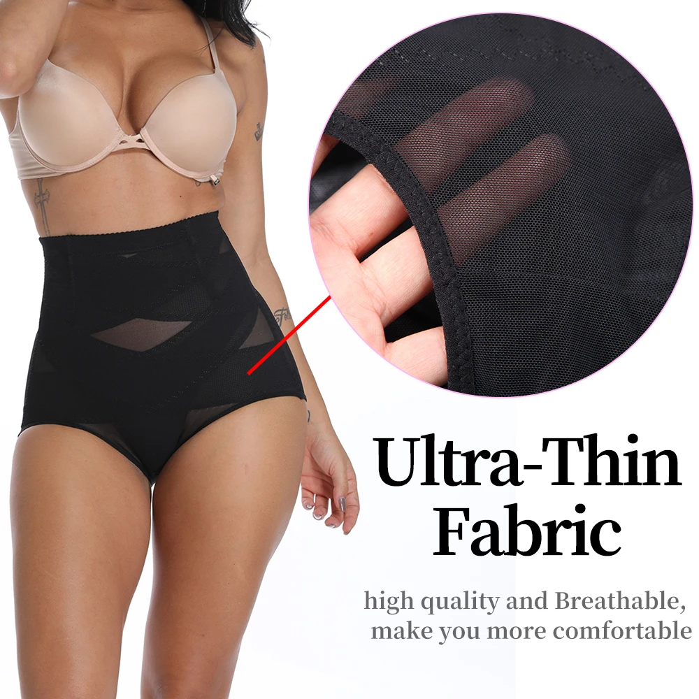 Женское дышащее Корректирующее белье с высокой талией Утягивающие трусики