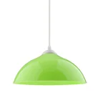 Полукруговая потолочная лампа абажур светильник зеленый