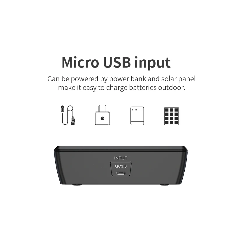 Зарядное устройство для аккумуляторов XTAR VC4S QC3.0 зарядное AA AAA 20700 21700 18650 VS