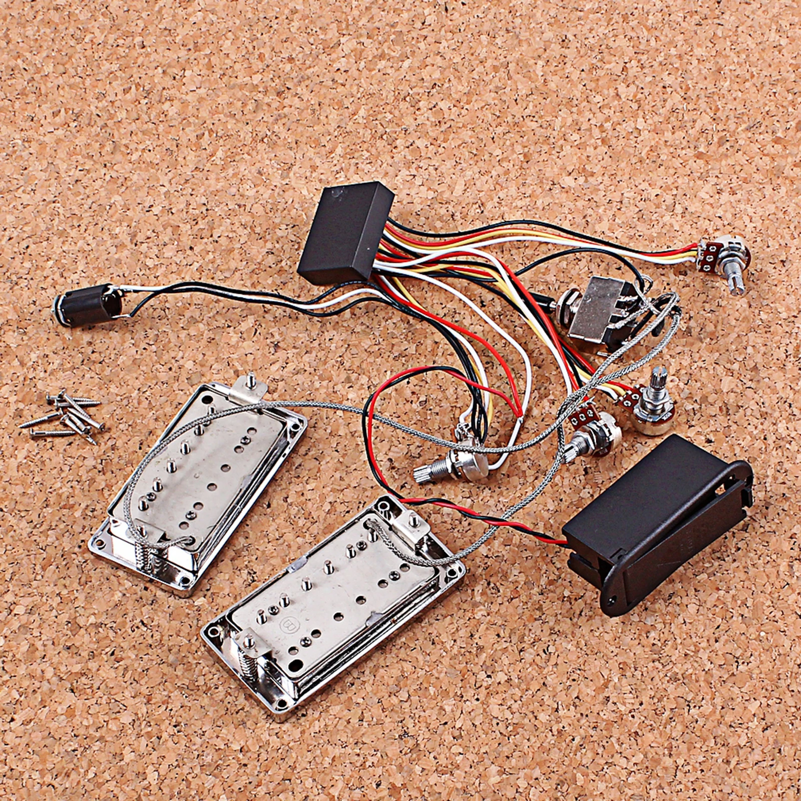 

1 Set Guitar Active Pickup Humbucker,Electronic Circuit Battery Box & Accessories for Guitars