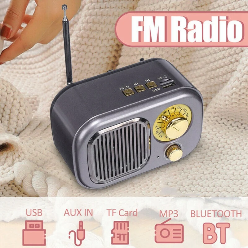 M 205BT музыка портативный fm радио карта многофункциональный Ретро стерео