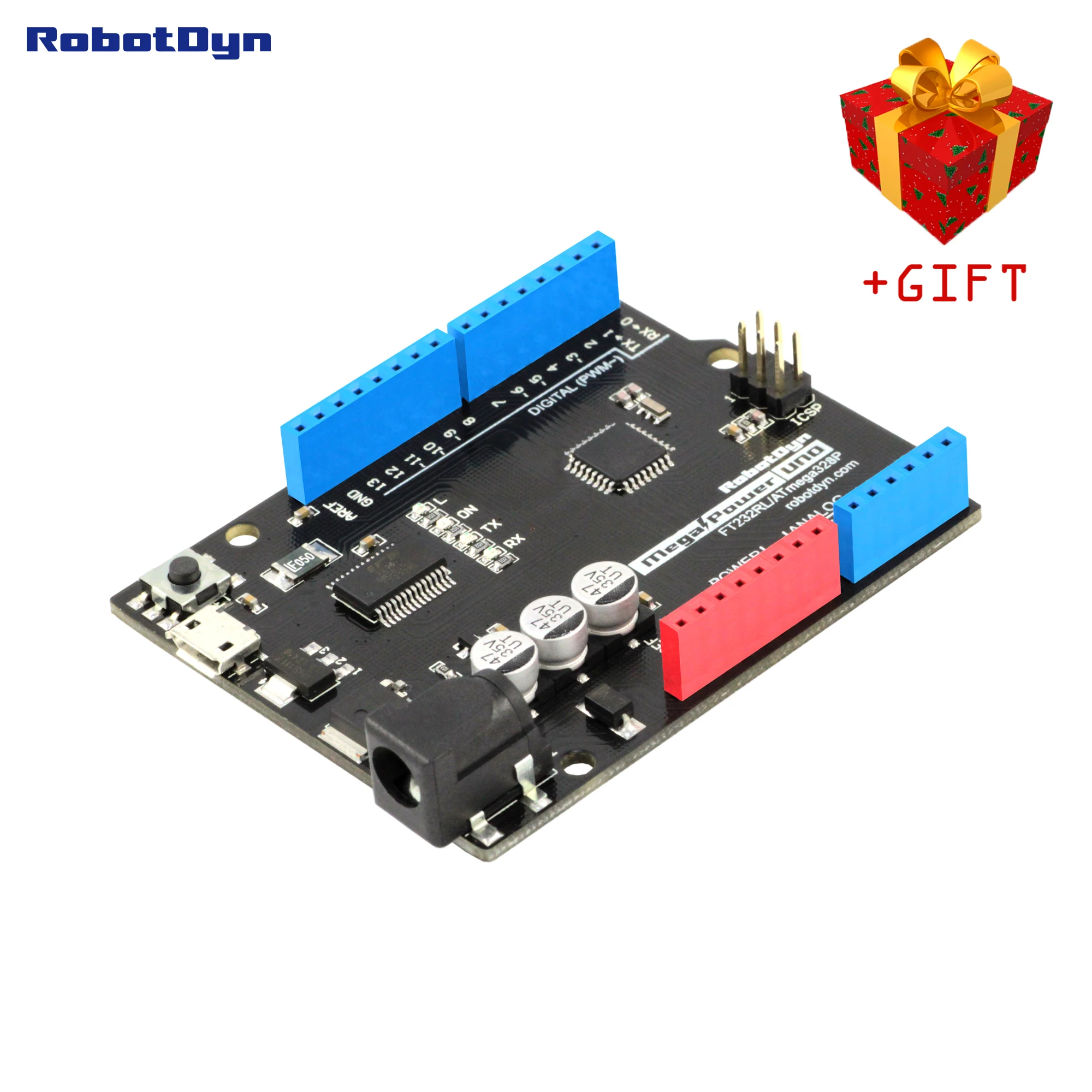 MegaPower Uno ATmega328 R3 FTDI FT232RL совместим с Arduino R3. Оригинальные чипы mega328 и FT232RL.|uno atmega328|ftdi