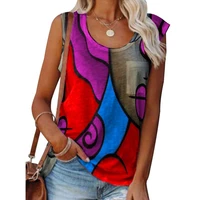 tank tops t shirt for women summer o neck off shoulder color patchwork female streetwear casual plus size t shirt