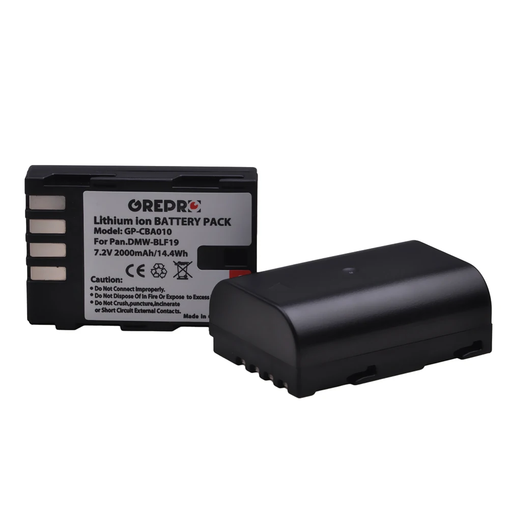 Аккумулятор DMW BLF19 BLF19E DMW-BLF19 2 шт. двойное зарядное устройство со светодиодной