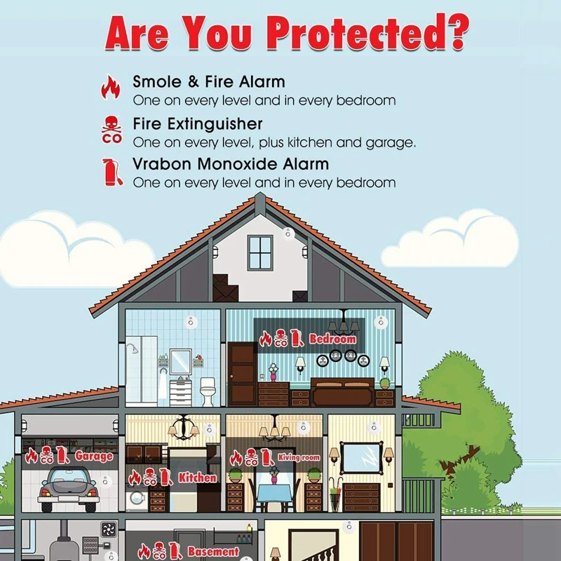 

JKD-516 Carbon Monoxide Alarm Household Wireless Fire Fighting Independent Smoke Detector