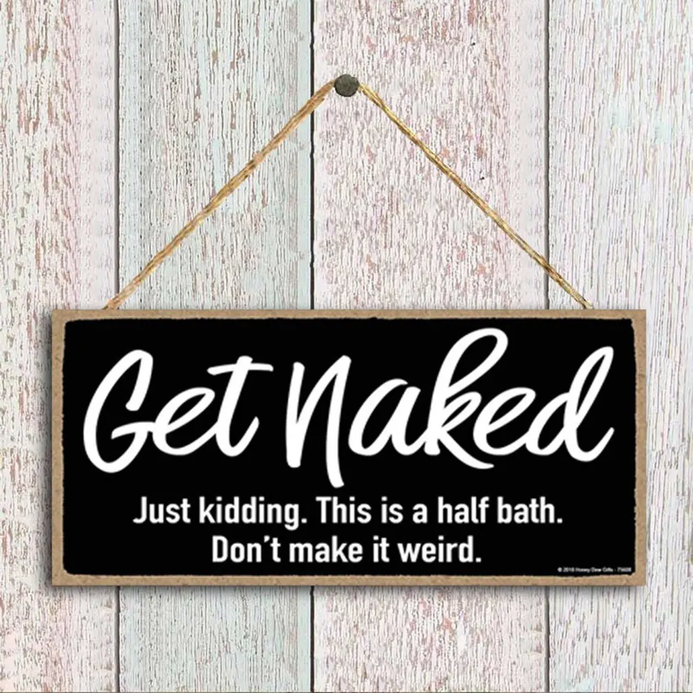 

Hanging Wall Art Pendant Lasting Decorative Funny And Inappropriate Signs Decoration Durable Wooden Pendant