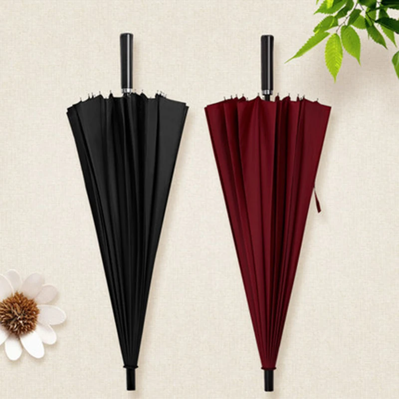 Модный деловой зонт для гольфа 16K мужской ветрозащитный автоматический большой