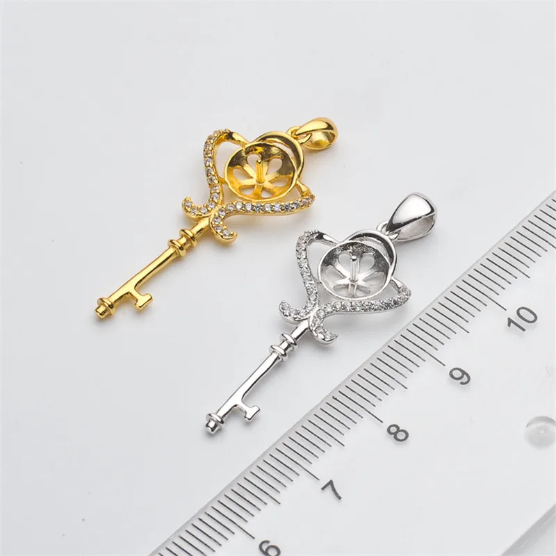 

Jewelry Handwork Pendant Base S925 Sterling Silver Pearl Pendant Accessories And Parts Findings Jewelry For DIY Fittings Women