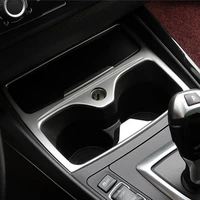 sbtmy car styling interior water cup holder panel decorative cover for bmw f20 1 series 118i 120i 135i 2012 15 accessories
