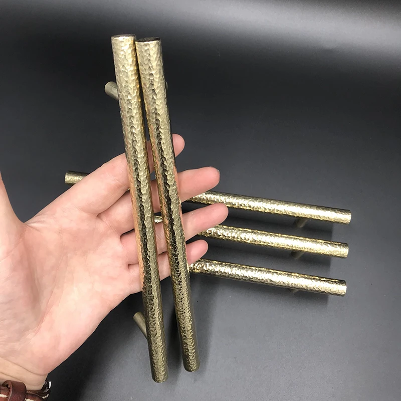 Ручки и ручки для дверных шкафов из твердой латуни мебельные шкафы ящики Т