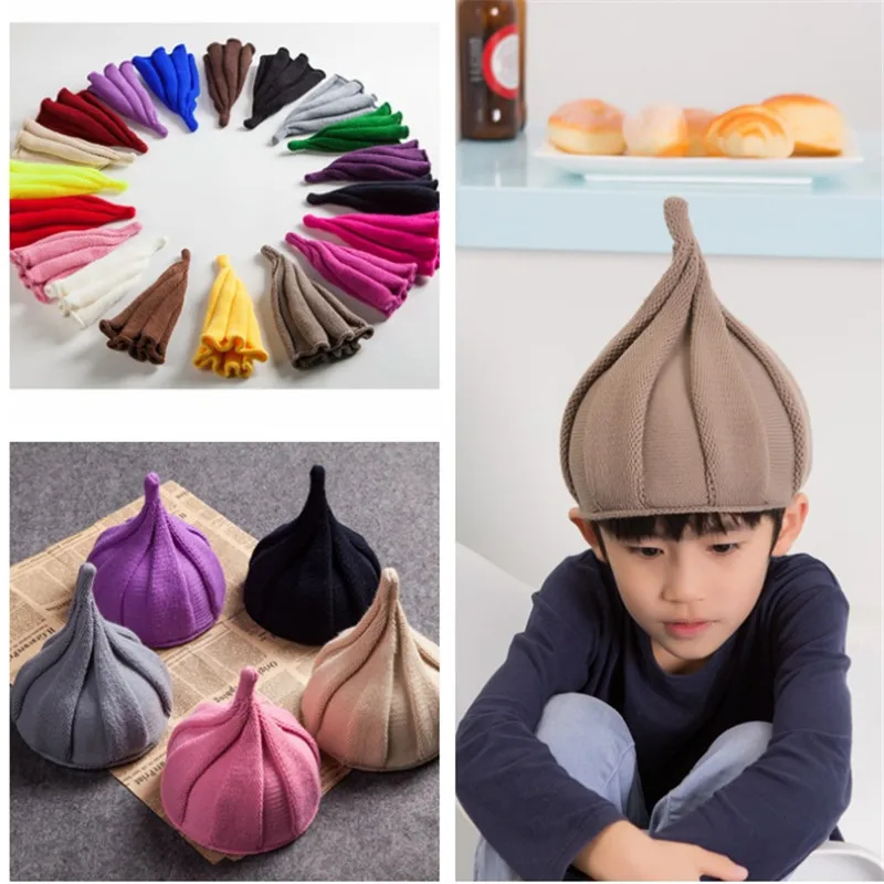 Beanies детская зимняя шапка для девочек и мальчиков милые Твердые крышки