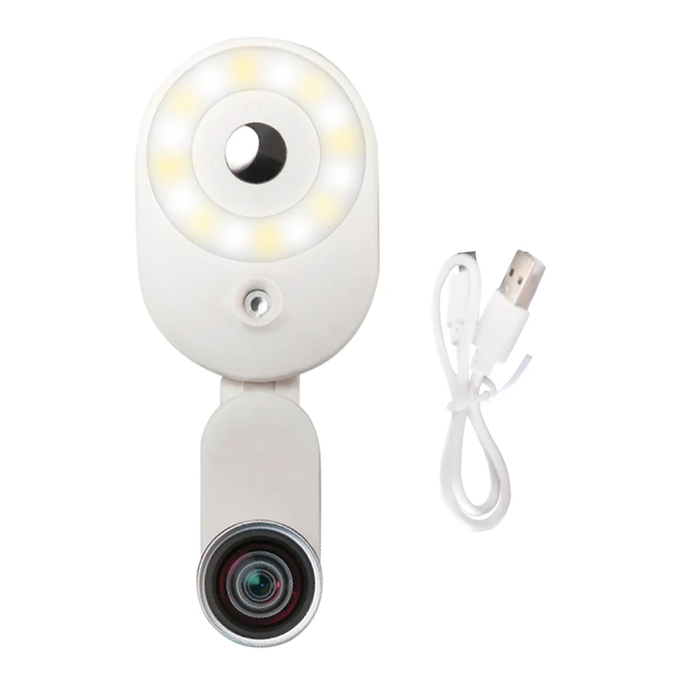 

Adjustable 4 Level Lghting Selfie LED Light Portable Cell Phone Selfie Lamp Portable Luminous Clip for All Cell Phones Accessory