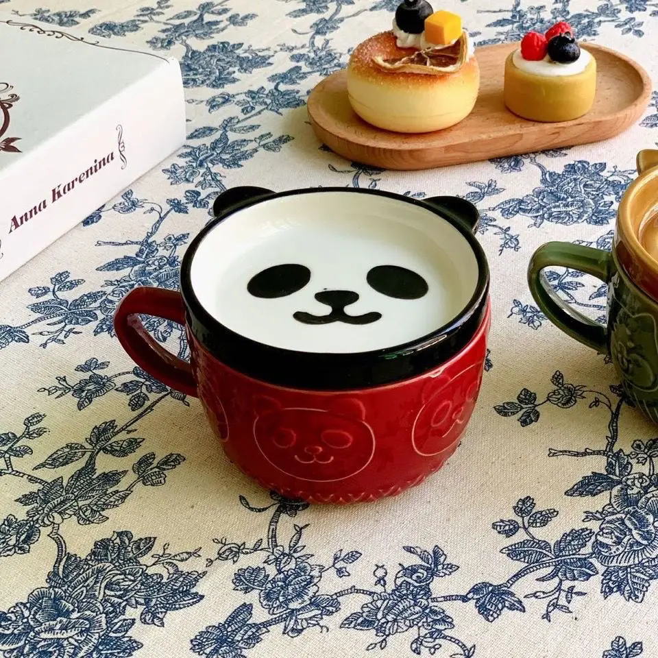 Креативная Корейская керамическая кружка 300 мл чашки для завтрака кофе чая
