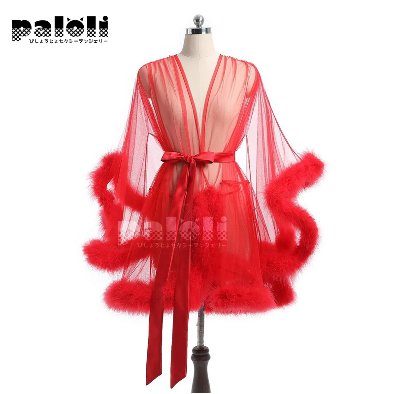 Paloli Women Lace Lingerie Transparent Sleeping Dress Porno Erotic Costume Nightgown Sexy Cute Princess Sleepwear Party Dress
