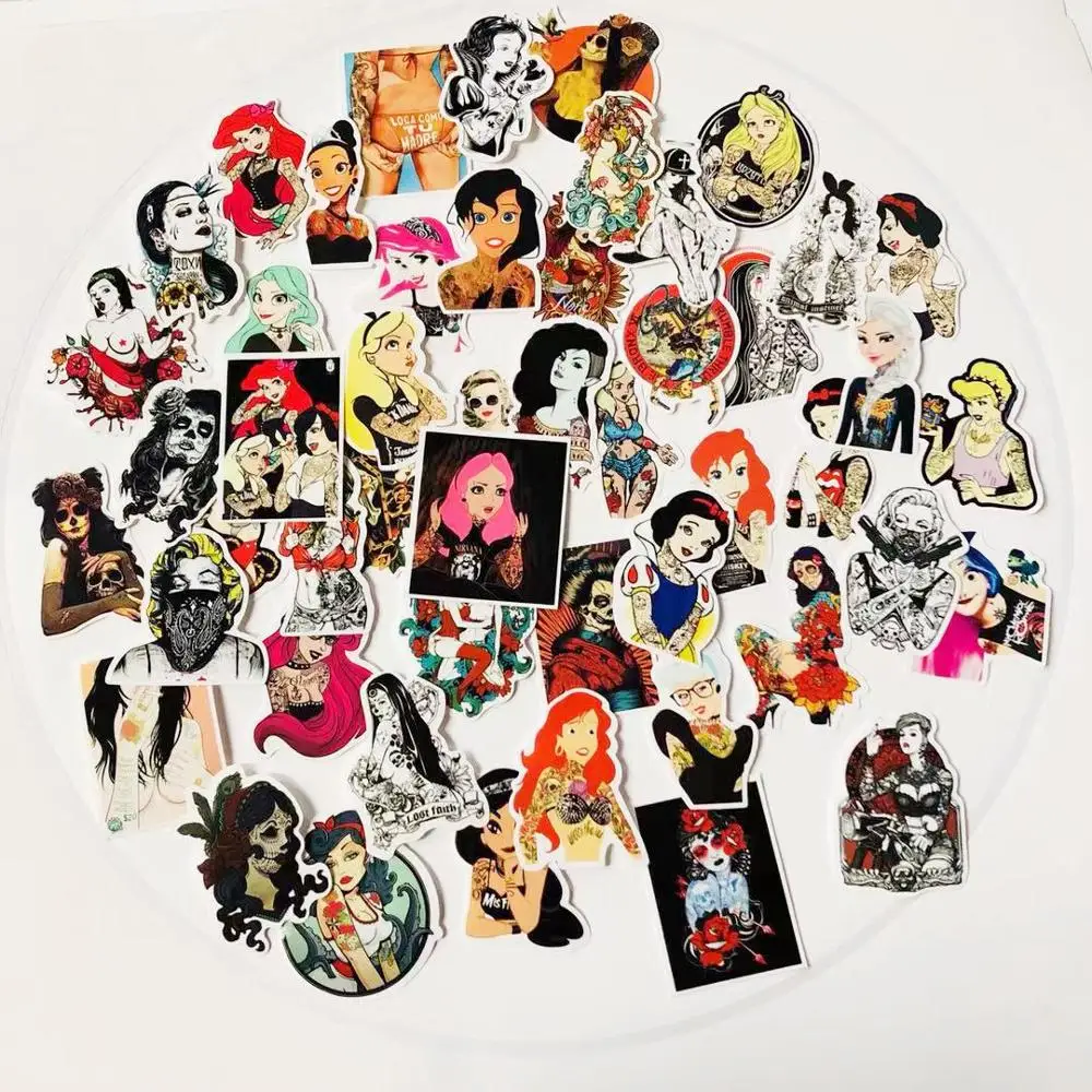 50 шт. Водонепроницаемая Сексуальная красивая татуировка для девочек наклейка