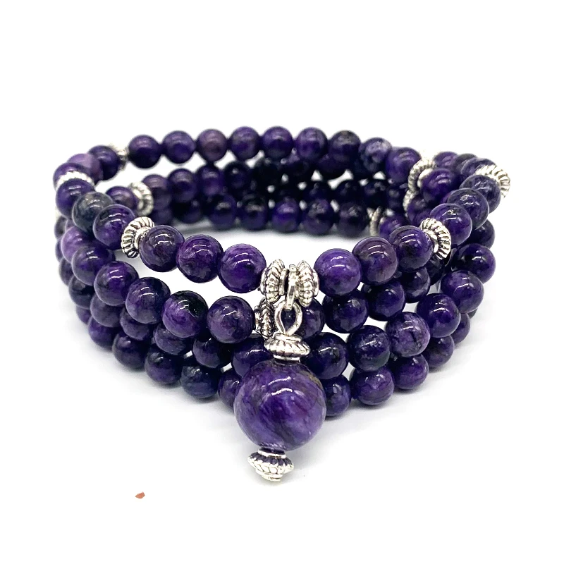 Женский браслет-подвеска с круглыми бусинами диаметр 75 см ширина 6 мм | Украшения