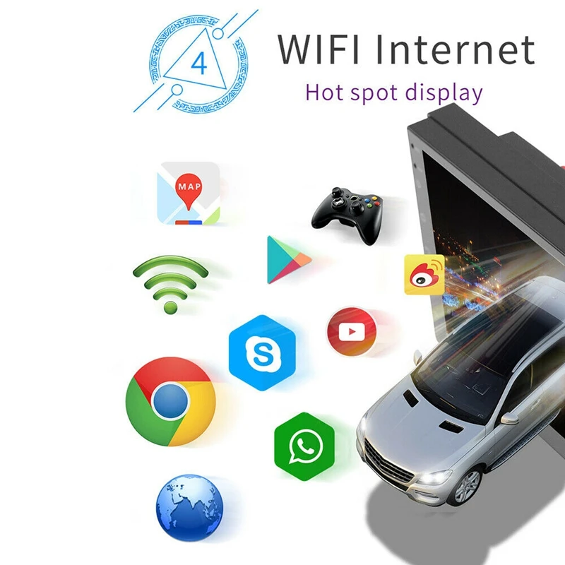 7 дюймов 2 Din Android 8,1 стерео MP5 плеер пресс экран FM радио gps WiFi BT головное устройство с камерой