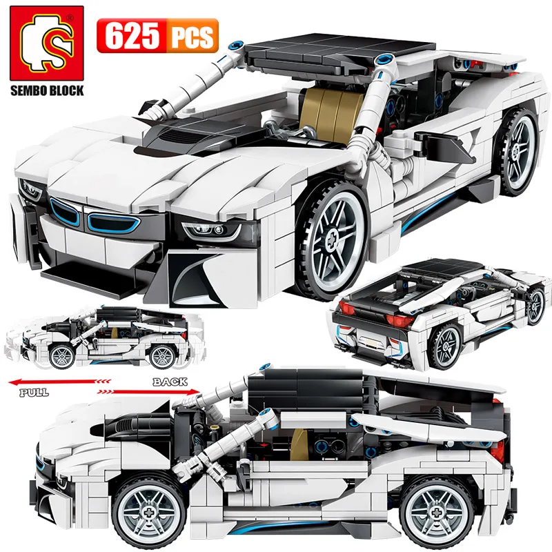 

625pcs Creator Off-road SUV Vehicles Building Blocks Electric City Racing Car SEMBO MOC Model Bricks Education Toys For Children