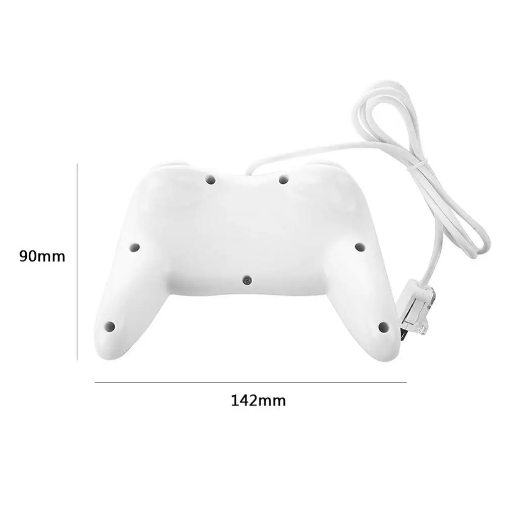 Classic White 8 Buttons Soft Wired Gamepad Controller for Nintend Wii Joypad Remote Control Game Joystick images - 6