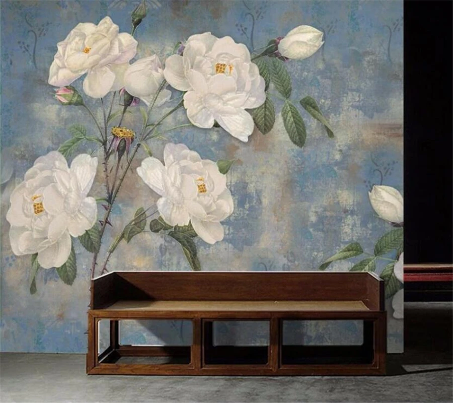 Обои на заказ wellyu в скандинавском стиле винтажные декоративные обои с акварелью