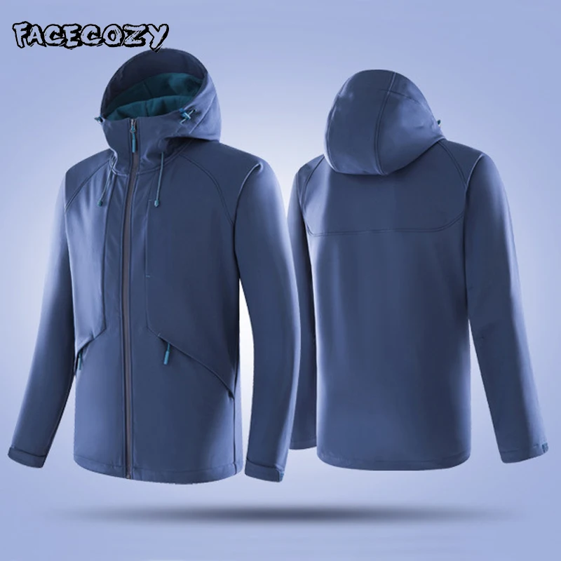 Facecozy для мужчин и женщин, для улицы, софтшелл, походные куртки, зимняя теплая Треккинговая куртка для кемпинга, рыбалки, альпинизма, спортивные ветровки