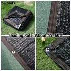 Сетка для защиты от солнца HDPE, черная сетка для сада, теплицы, беседки, балконной тени, навес для суккулентов, охлаждающая Солнцезащитная сетка
