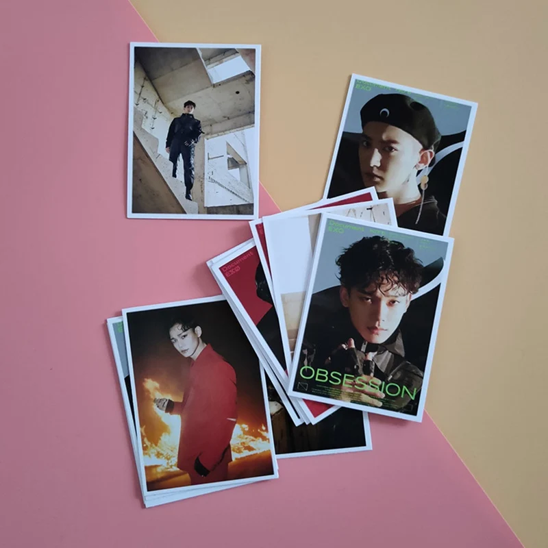 Kpop EXO X CHANYEOL KAI CHEN BAEKHYUN SEHUN SUHO новый альбом одержимость вокруг маленькой карты ЛОМО