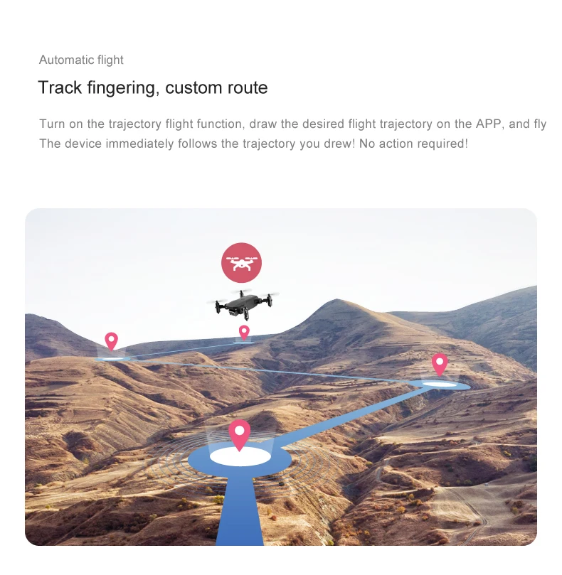 Складной мини-Дрон S66 с квадрокоптером на радиоуправлении HD-камерой 4K и