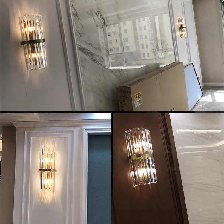 Хрустальные настенные светильники прикроватный светильник лампа для спальни