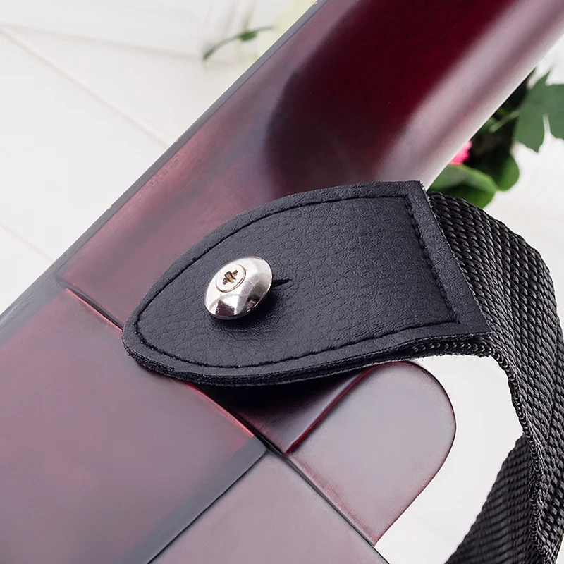 120050mm gitarre strap leder kopf einstellbare schulter riemen für gitarre elektrische gitarren bass gitarre teile zubehör schwarz free glo