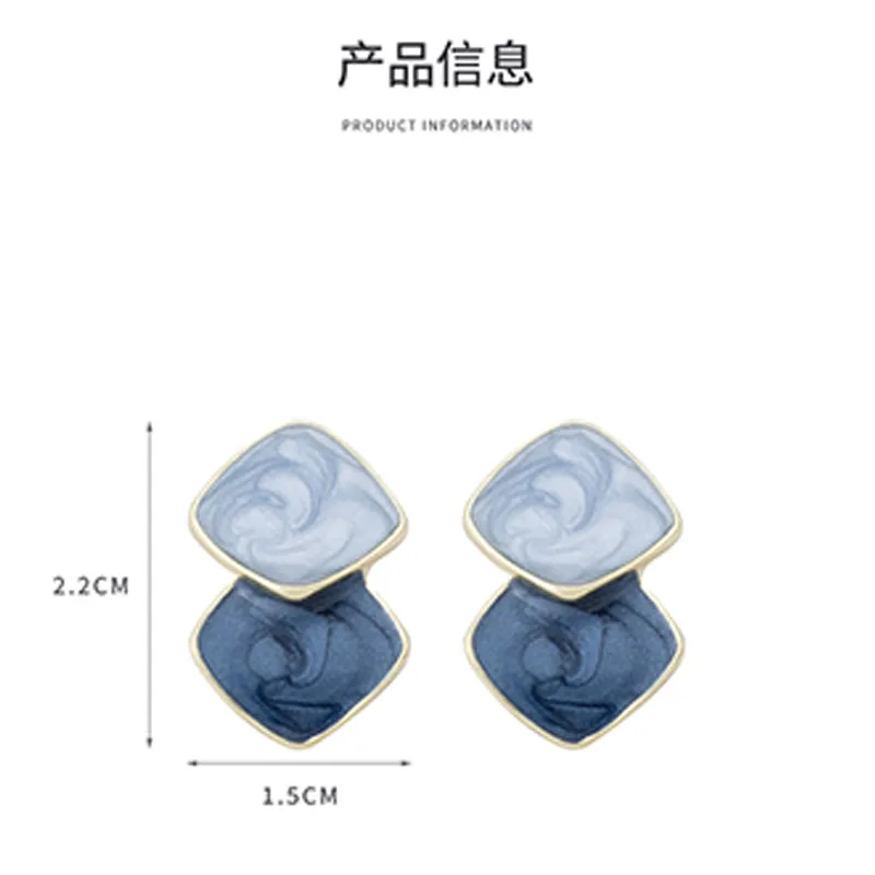 

Women's Earrings Korean Stud Earrings For Women Contrast Color Star Earring Set 2021 Trend Earings Female Jewelry