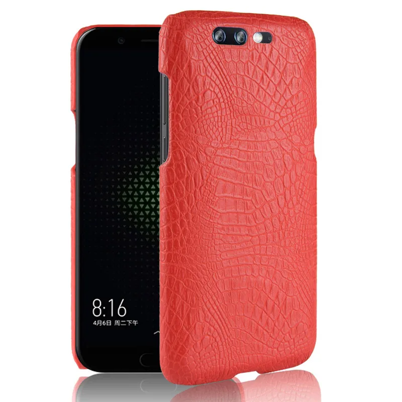 Для Xiaomi Black Shark чехол жесткий ПУ крокодиловая кожа задняя крышка для телефона
