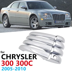 Хромированная накладка на ручки для Chrysler 300 300C 2005 2006 2007 2008 2009 2010 MK1 Catch, автомобильные аксессуары, наклейки, автостайлинг