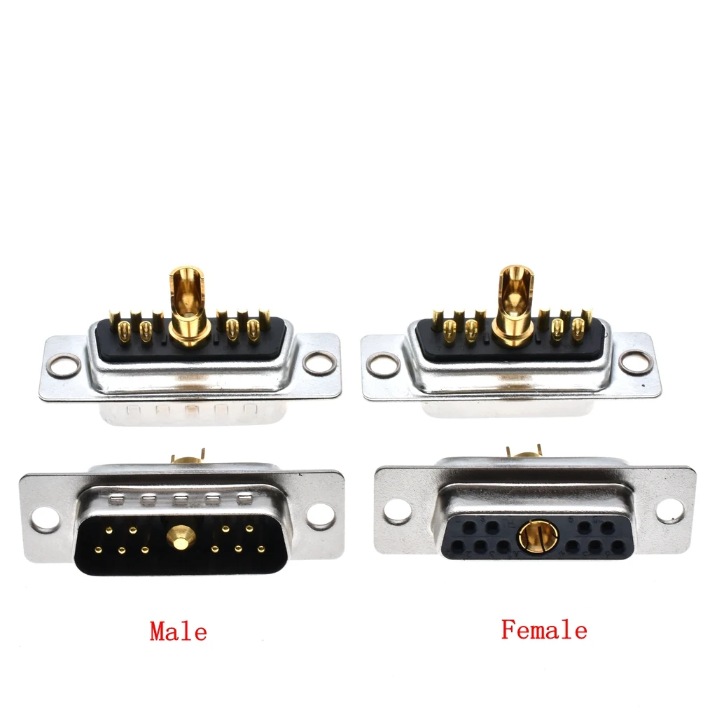 Разъем D Sub 10 шт. 30 А высокая мощность 11 позиций + 1 флейта женский/мужской штырь 11W1