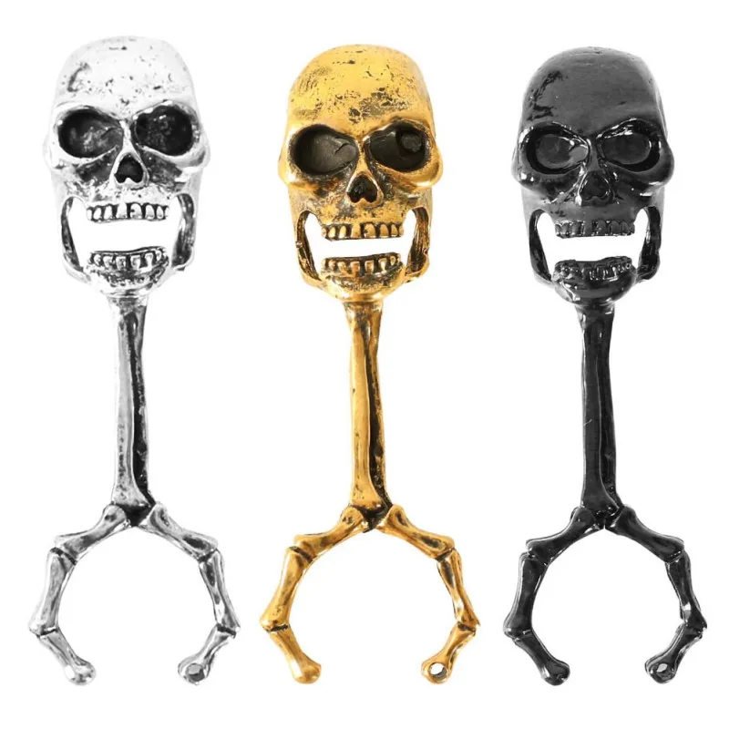 

3Pcs Model Skull Smoking Holder For Men Women To Prevent Yellow Finger Ring Cigarette Holder Between Fingers