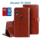 Для Alcatel 1V 2020 чехол для телефона 5007U 5007A флип-чехол из искусственной кожи с подставкой для Alcatel 1V 2020 Funda защитный чехол-кошелек