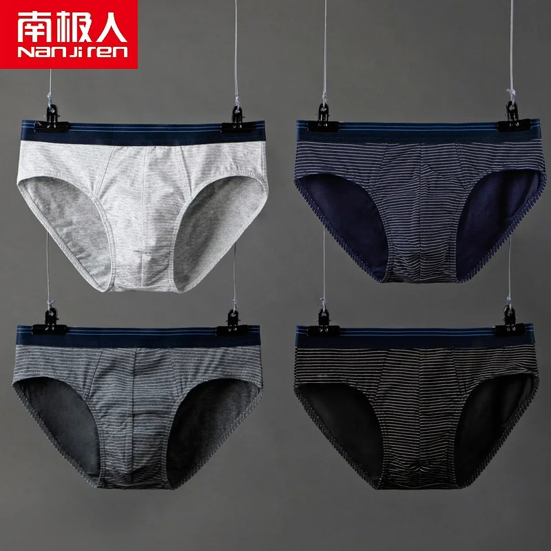 4PCS/LOT New Men Briefs Cotton Underwear Men's Panties Underpants Male Comfortable Panties Sexy Men Shorts Briefs Hot