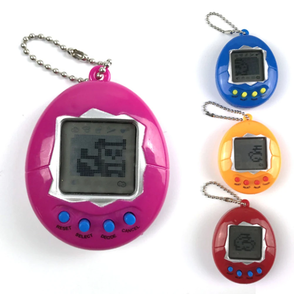 

Ностальгический виртуальный цифровой Электронный развивающий питомец, кибер Ручной игровой автомат для ключей, интерактивные мини-игрушк...