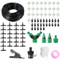 diy garden automatic irrigation kit 47 water pipe quick connector 360 degree sprinkler agricultural greenhouse watering kit