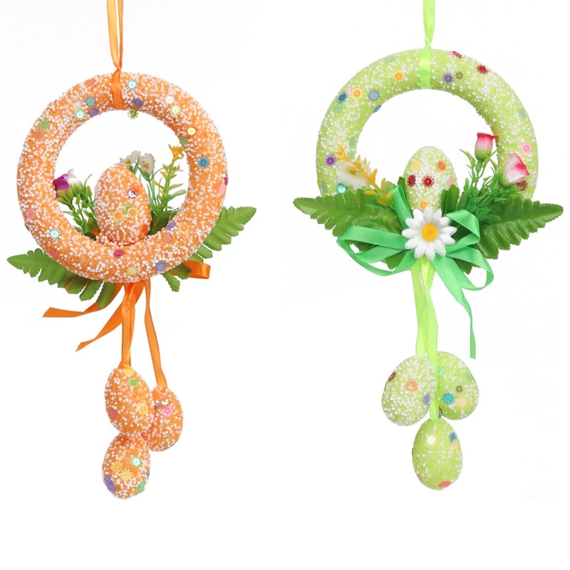 

Happy Easter Garland Ornaments DIY Crafts Decor for Home Door Grand Tree Wedding Gift Party Ornament Party Decoration